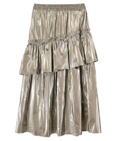 Green Parks ・ＥＬＥＮＣＡＲＥ　ＤＵＥ　メタリックティアードスカート