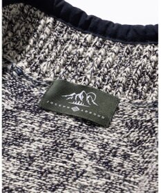 JOSEPH ABBOUD MOUNTAIN 【洗える・イタリア糸使用】 コットンスラブ ニット ブルゾン