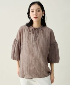 ANY L バルーンスリーブスキッパーブラウス