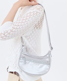 LeSportsac MINI HOBO CROSSBODY/フロストシルバーシャイン