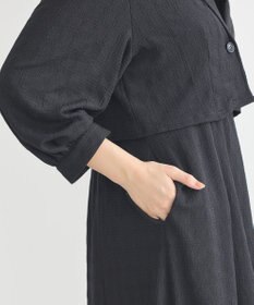 earth music&ecology ＳＥＴ２点ジャカードシャツ＋キャミドレ