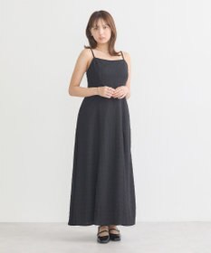 earth music&ecology ＳＥＴ２点ジャカードシャツ＋キャミドレ