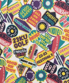 23区GOLF 【WOMEN】【UVケア/吸水速乾】マルチステッカープリント ポロシャツ