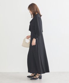 earth music&ecology ＳＥＴ２点ジャカードシャツ＋キャミドレ