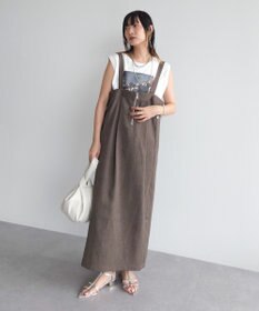 Green Parks マルチＷＡＹフロントｚｉｐサロペットスカート