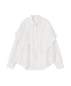 CRAFT STANDARD BOUTIQUE 【2点SET】スカーフ付きシアーストライプシャツ