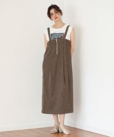 Green Parks マルチＷＡＹフロントｚｉｐサロペットスカート