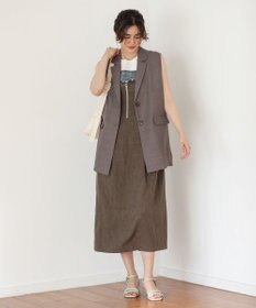 Green Parks マルチＷＡＹフロントｚｉｐサロペットスカート