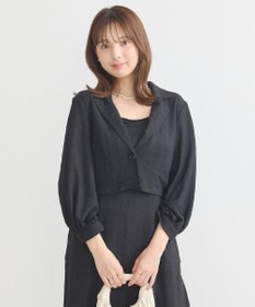 earth music&ecology ＳＥＴ２点ジャカードシャツ＋キャミドレ