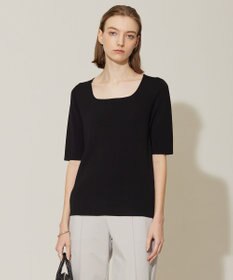 ICB 【洗える】シルクヴィスコースハイゲージ プルオーバー