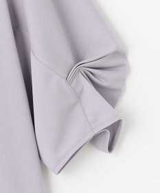 ANY SIS 【接触冷感・吸水速乾・UVケア】エアリードレープスムース タックスリーブ ブラウス