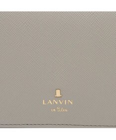 LANVIN en Bleu リュクサンブールカラー 二つ折り被せ財布