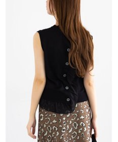 Te chichi シフォンフリルニットベスト