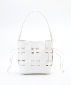 自由区 【SHIHOさん着用・2WAY仕様】ランダムメッシュミニ バッグ シロ