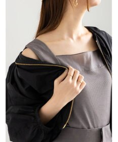 Te chichi シアー切替タンクトップ