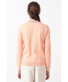 DAKS 綿ポリエステル ハウスチェックジャカード カーディガン