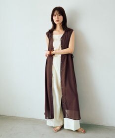 YECCA VECCA ドライタッチシアードロストワンピース