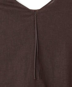 UNFILO L リネンレーヨン ノースリーブワンピース