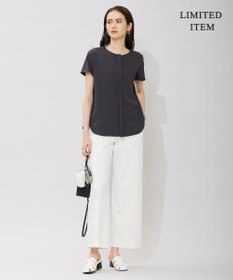 ICB L 【WEB限定・洗える】BackSatinGeorgette ブラウス