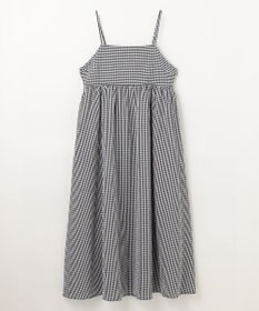 ANY 【洗濯機可能】ギンガムギャザーワンピース