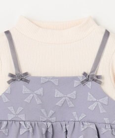 ANY KIDS 総柄リボンドッキングチュニック