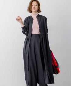 23区 L 【洗える】TWビエラ ブザム ワンピース グレー系