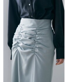 YECCA VECCA シャーリングロングナロースカート