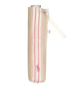 MOONBAT POLO RALPH LAUREN(ポロ ラルフローレン) 折りたたみ傘 ソフトストライプ ポロポニー ワンポイント