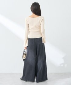 earth music&ecology リブニットカーディガン