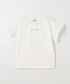 ANY KIDS パール襟 袖フリル Ｔシャツ