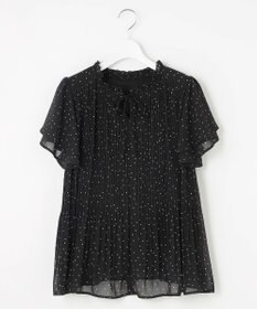 Feroux 【2WAY】シフォンジョーゼットプリーツ ブラウス