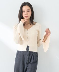 earth music&ecology リブニットカーディガン