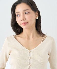 earth music&ecology リブニットカーディガン