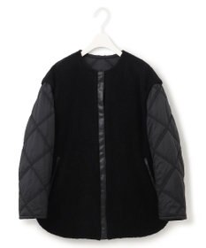 ICB 【リバーシブル着用可能】 ウールパイルキルト ミドル丈コート