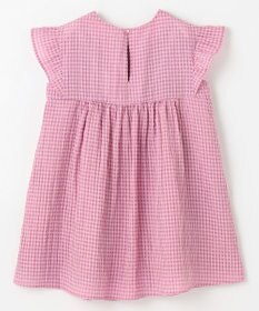 組曲 KIDS 【110-140㎝】ギンガムサッカー ワンピース