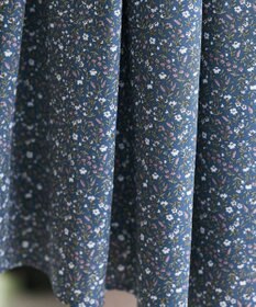 Tiaclasse 【洗える】1枚でコーディネートが決まる花柄ニットドッキングワンピース