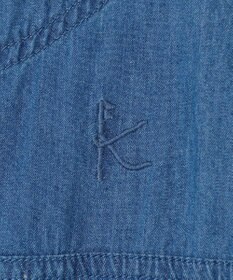 組曲 KIDS 【150-160㎝】 フラワーボタンデニムジャケット