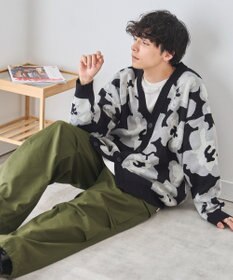 WEGO オーバーフィットパターンカーディガン