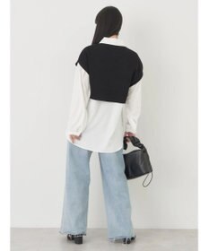 earth music&ecology ＳＥＴ２点ニットベスト＋シャツ