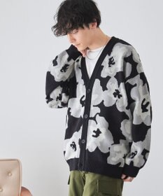 WEGO オーバーフィットパターンカーディガン