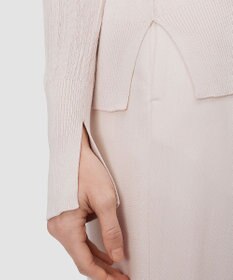 JOSEPH クリンクルリブ　Vネックニット