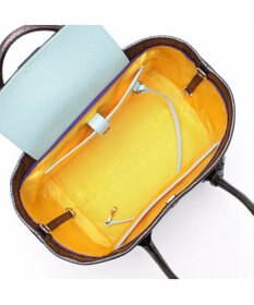 A.D.M.J. 【牛革】メタリックレザー/キューブトート21cm