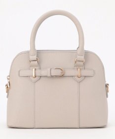 ANY SIS 【2WAY】ベルトアクセントブガッティ バッグ グレージュ