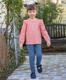 ANY KIDS カット デニム パンツ