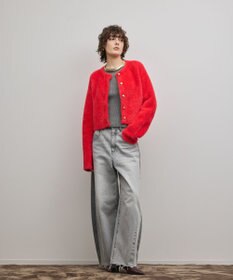 GRACE CONTINENTAL サイドラインデニムパンツ