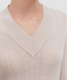 JOSEPH クリンクルリブ　Vネックニット