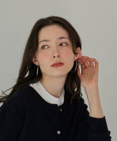 Phoebe 【金属アレルギー対応】ライトフープビッグピアス　シルバー/ステンレス/大振り