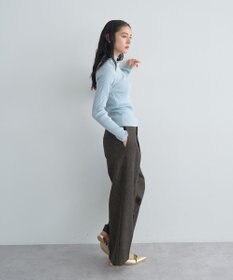 YECCA VECCA ラメ混ハイネックリブニット