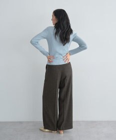 YECCA VECCA ラメ混ハイネックリブニット