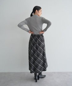 YECCA VECCA ラメ混ハイネックリブニット